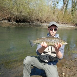 Big trout catched in Alsace
