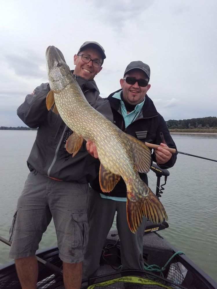 Big french pike on fly, catched by François !