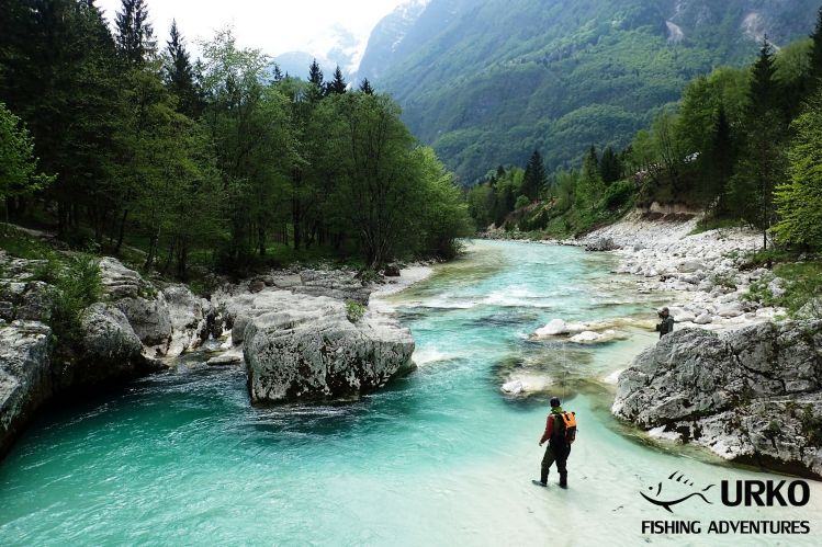 Emerald color of water, breathtaking scenery, marble trout ... What more to wish?