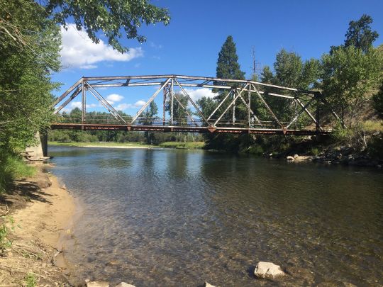 Wally Crawford Bridge. Bitterroot River Montana. 