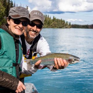 Kenai River trout make you smile.