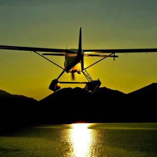 Tikchik - Sunset - Plane