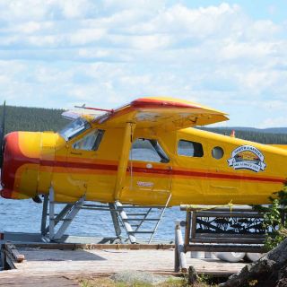 At Igloo Lake Lodge we use our Beaver floatplane for optional fly outs for Atlantic Salmon &amp; Arctic Char.