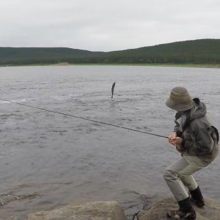 We offer optional fly-outs for trophy Atlantic Salmon July 15 to August 10
