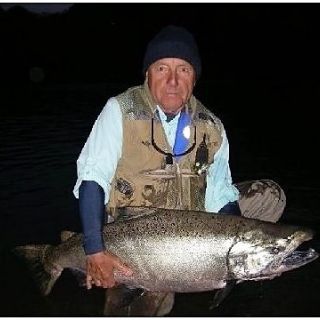 THIS ANGLER HAD JUST STARTED SPEY CASTING AND WANTED TO CATCH ONE ON THE SPEY - HE CAUGHT 11 IN 3 DAYS.WW
