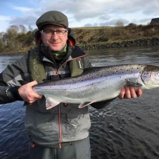 A nice salmon caught from the mighty River Tay