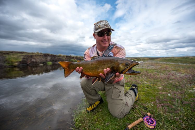 massive brook trout at the Route of the spring creeks