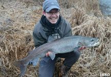 River wolf caught by Uros Kristan in Ljubljanica River | Fly dreamers 