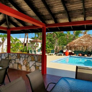 Gazebo beside the pool