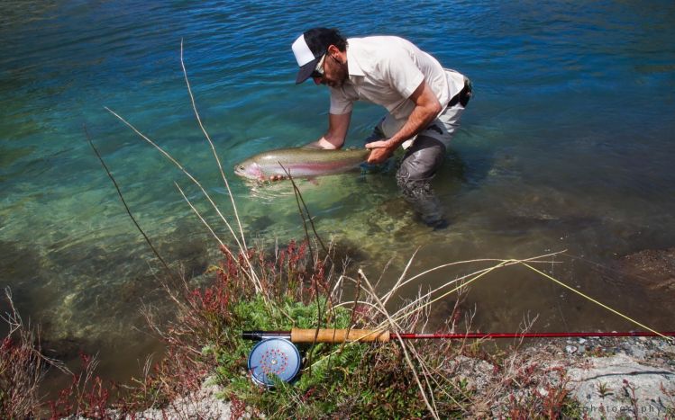 Partió bien la temporada en la Patagonia, ríos llenos de agua y de arcoíris. @aituepatagonia