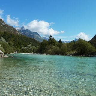Drop-dead view on the Soca river valley..