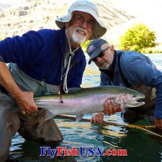 Oregon's Deschutes River is the best floating line fly fishing for steelhead in the Lower-48, July through October.