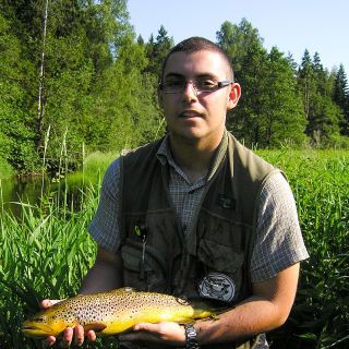 Beautiful Estonian wild brown trout