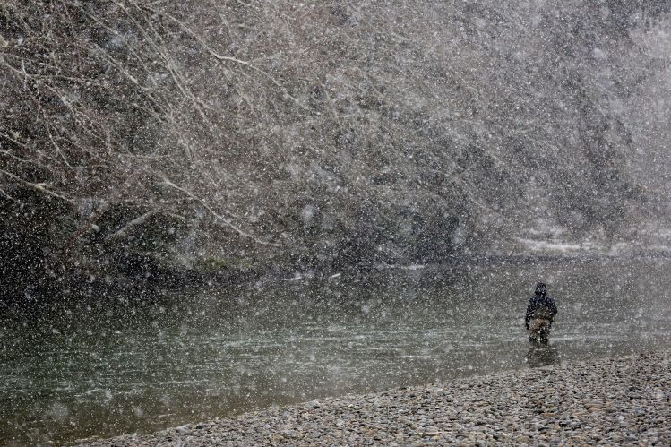 Plenty of snow this year in the PNW of the U.S., adding to the "winter steelhead" feel of the season.