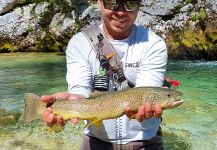 Nice Fly-fishing Situation of Marble Trout - Picture shared by Uros Kristan - URKO Fishing Adventures | Fly dreamers
