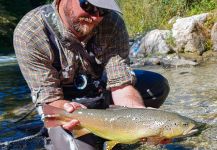 Fly-fishing Situation of German brown shared by Uros Kristan - URKO Fishing Adventures 
