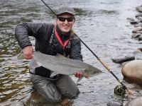 Nice salmon caught and released on beat 3 - Röskaft pool