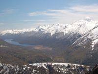 Vista del Lago Curruhue Grande. (archivo)