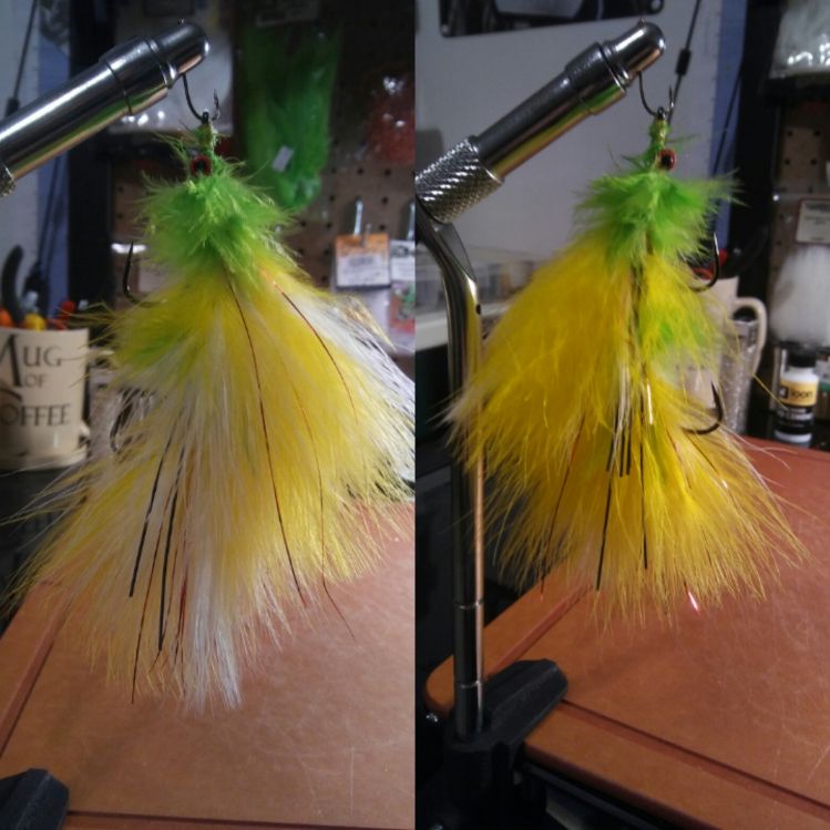 My first attempt at a streamer at home with limited supplies. 