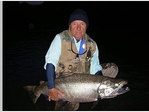 THIS ANGLER HAD JUST STARTED SPEY CASTING AND WANTED TO CATCH ONE ON THE SPEY - HE CAUGHT 11 IN 3 DAYS.WW