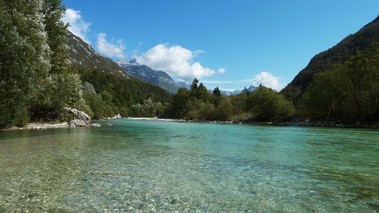 Drop-dead view on the Soca river valley..